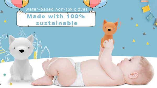 What are the points to note about baby water injection latex teether toys?